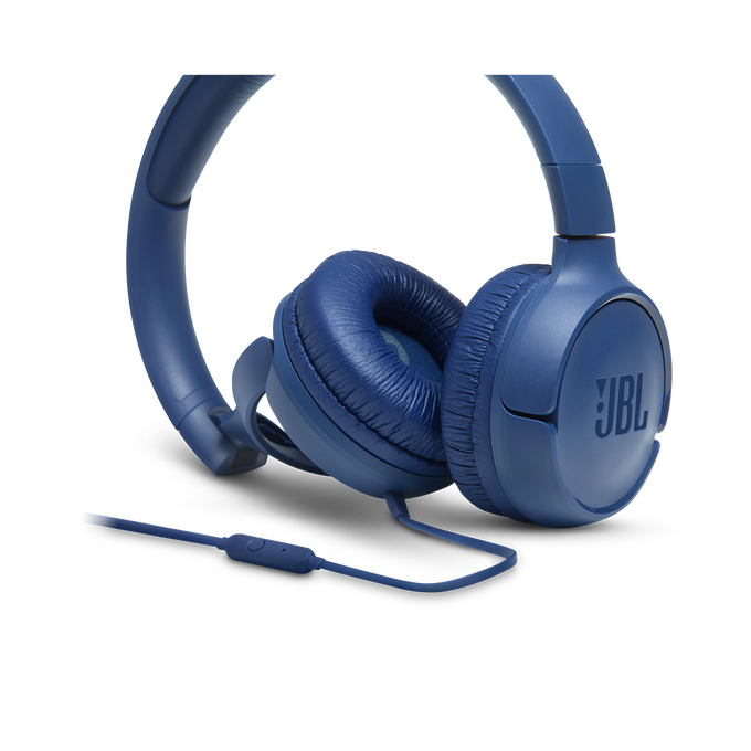 JBL TUNE 500 Wired On-Ear Headphones - Blue