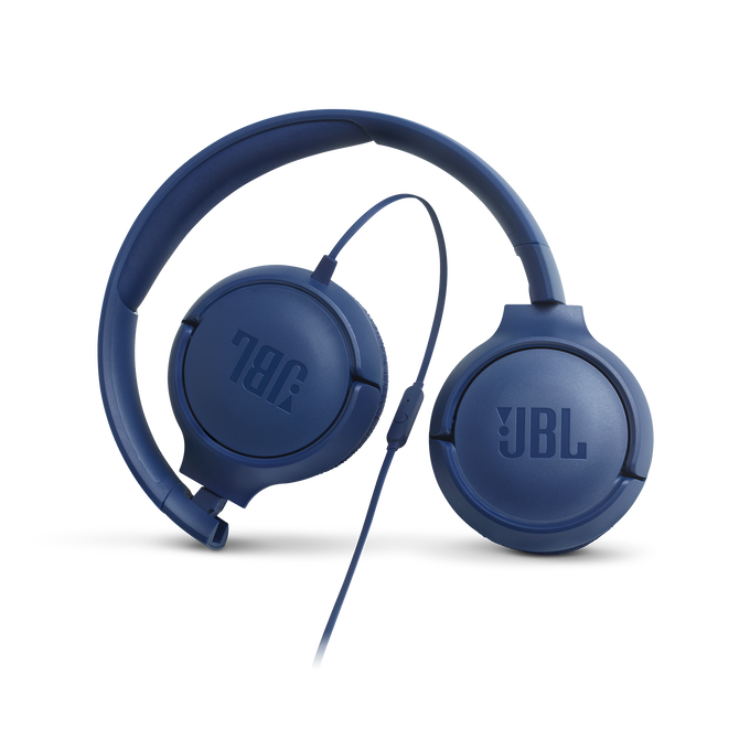 JBL TUNE 500 Wired On-Ear Headphones - Blue