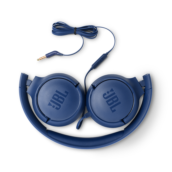 JBL TUNE 500 Wired On-Ear Headphones - Blue