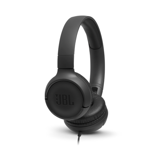 JBL TUNE 500 Wired On-Ear Headphones - Black