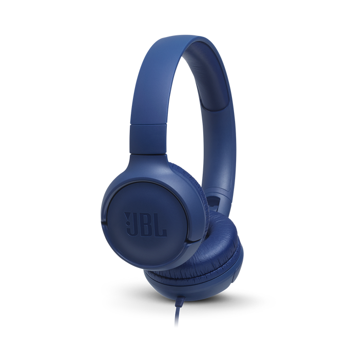 JBL TUNE 500 Wired On-Ear Headphones - Blue