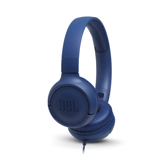 JBL TUNE 500 Wired On-Ear Headphones - Blue