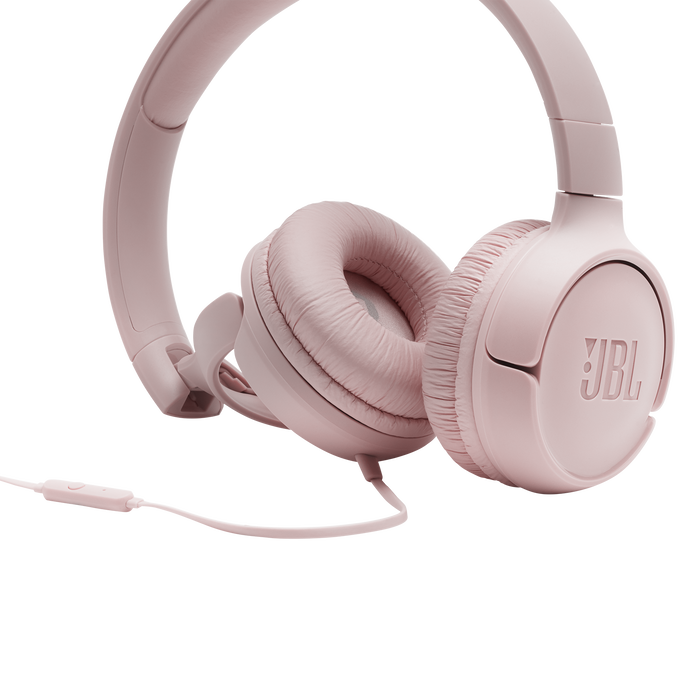 JBL TUNE 500 Wired On-Ear Headphones - Pink