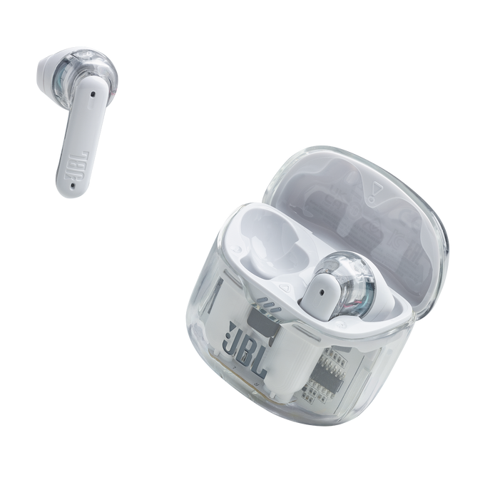 JBL Tune Flex Ghost Edition True Wireless Noise Cancelling Earbuds - Ghost White