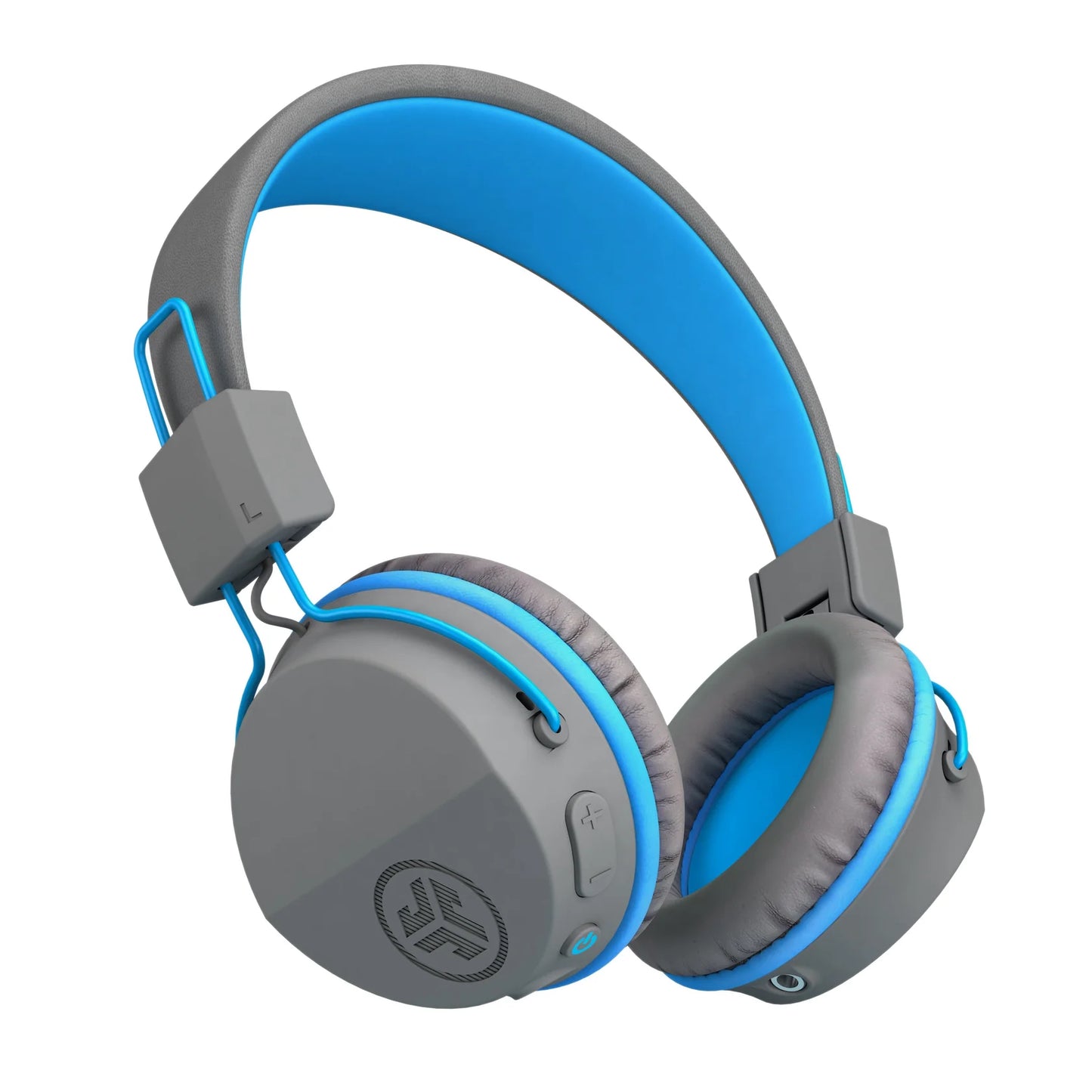 JLab Audio JBuddies Studio Wireless & Wired On-Ear Kids Headphones - Blue/Grey