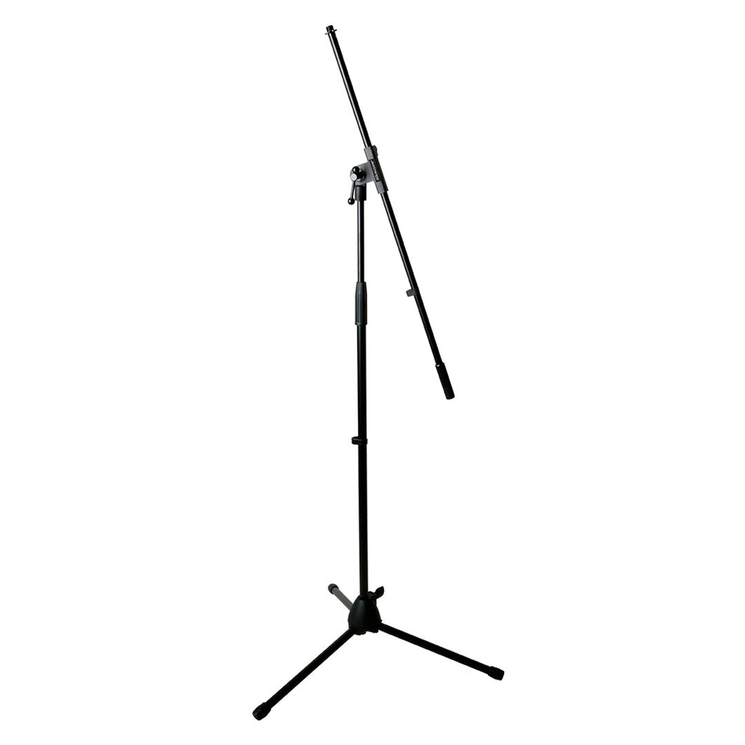 Power Works JS-MCFB6PK 6 Microphone Tripod Stands with Carry Bag - Black