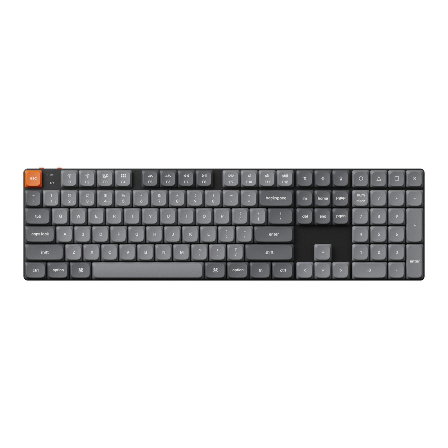 Keychron K5 Max QMK/VIA Full-sized Wireless Custom Mechanical Keyboard | BROWN Switches