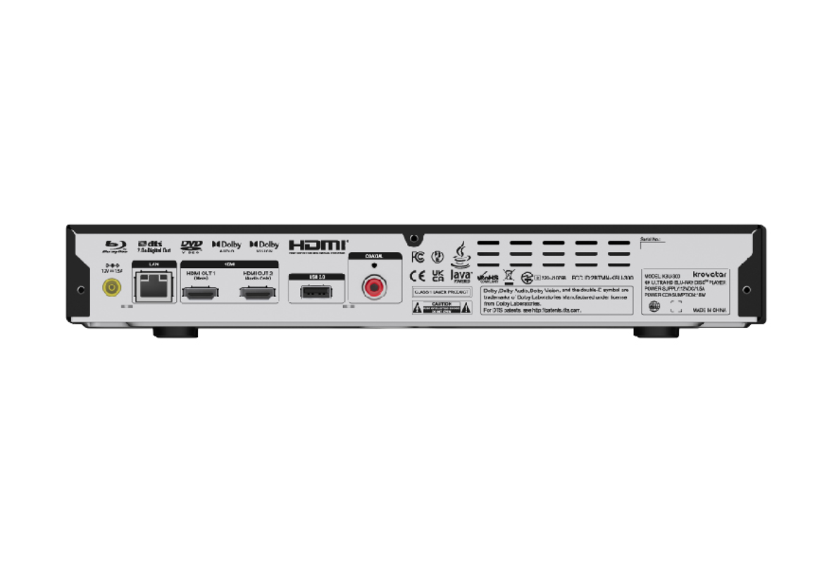 Krovatar KBU-300 4K Ultra HD Blu-Ray Disc Player - Black