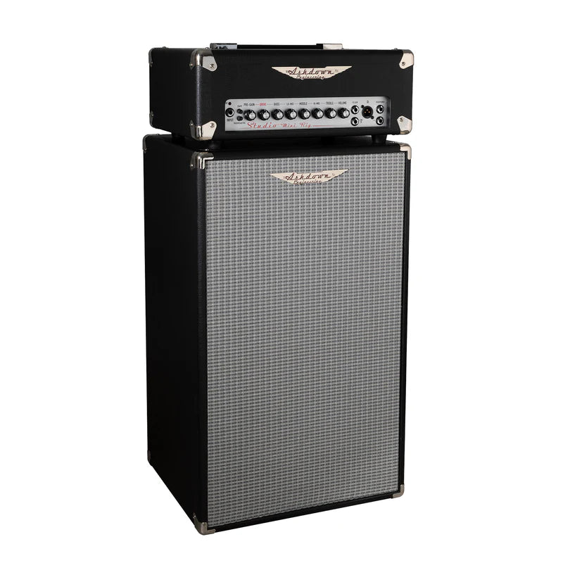 ASHDOWN ENGINEERING STUDIO MINI-RIG BASS AMPLIFIER AND BASS CABINET (BLACK-SILVER)
