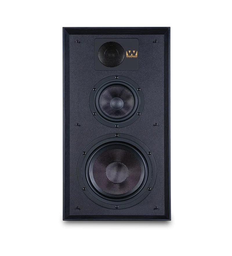 Wharfedale Linton 3-way standmount speaker with stands - pair - Black