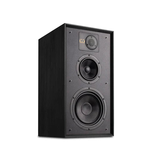 Wharfedale Linton 3-way standmount speaker with stands - Pair (Black) + Leak Stereo 230 Integrated Amplifier (Silver)