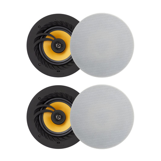 Lithe Audio Bluetooth 5 Wireless 6.5" Ceiling Speaker (2 Master And 2 Passives)