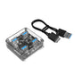 ORICO 4 Port USB Hub Transparent 1M
