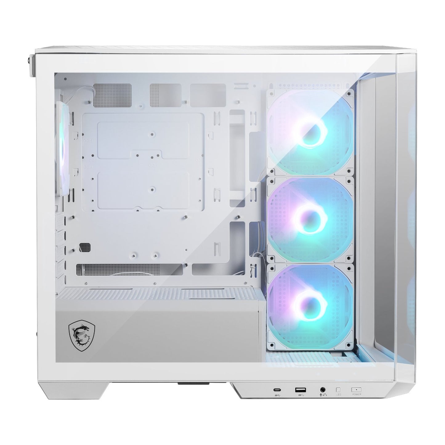 MSI MAG PANO M100R PZ M-ATX ARGB Gaming Chassis – White