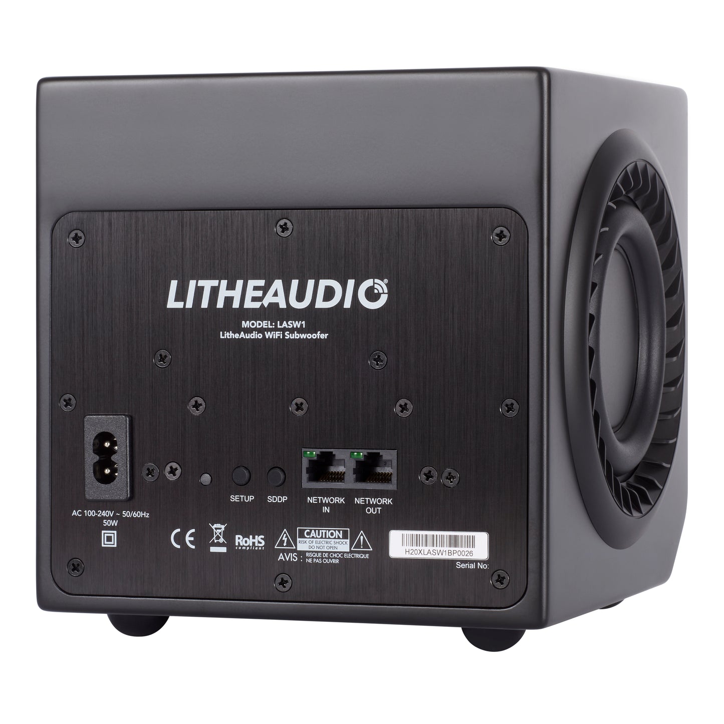 Lithe Audio Wireless Micro Subwoofer - Each (Black)