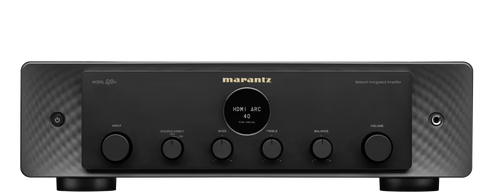 Monitor Audio Gold 300 6G Floorstanding Speakers - Pair (Gloss Black) + Marantz MODEL40N Integrated Stereo Amplifier (Black)