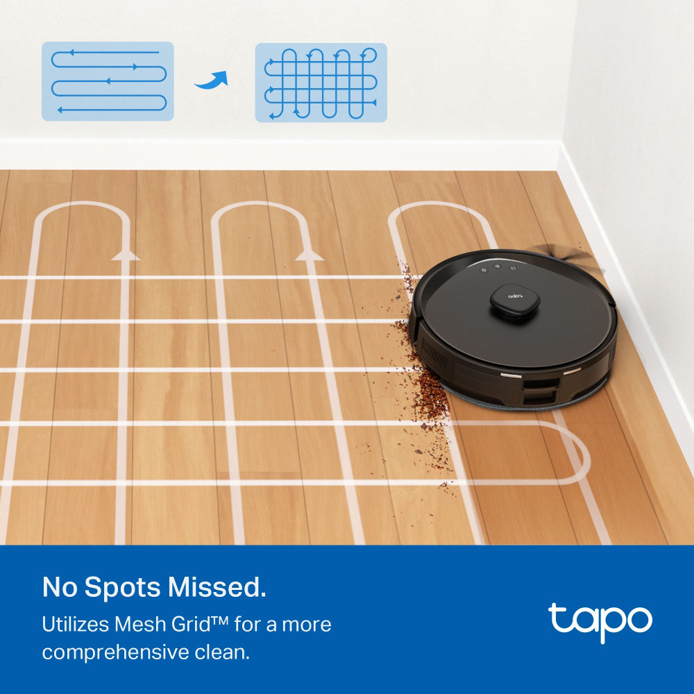 TP-LINK TAPO RV30 MAX PLUS | 5300PA HYPER SUCTION ROBOT VACUUM AND MOP PLUS SMART AUTO-EMPTY DOCK