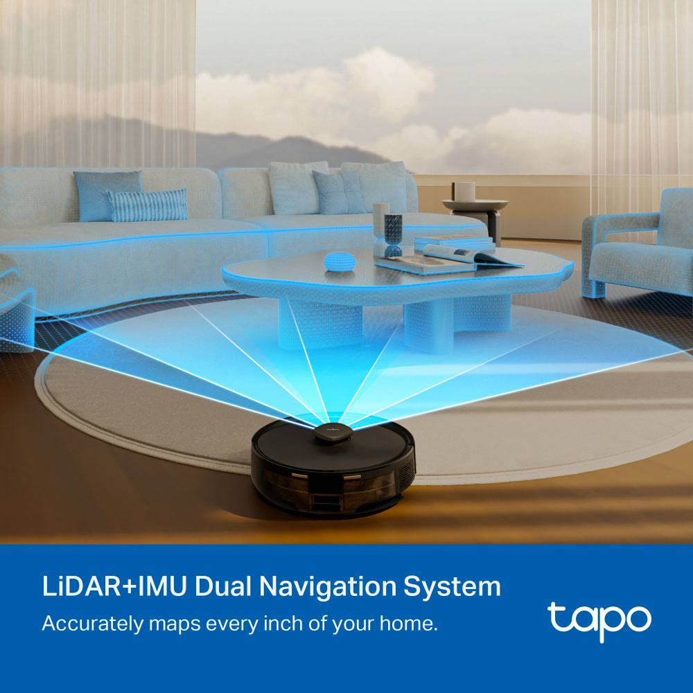 TP-LINK TAPO RV30 MAX PLUS | 5300PA HYPER SUCTION ROBOT VACUUM AND MOP PLUS SMART AUTO-EMPTY DOCK