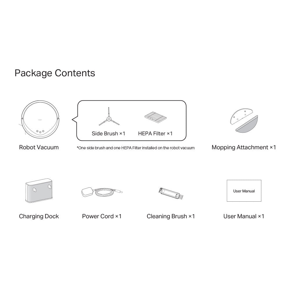 TP-LINK TAPO RV20 MAX | 5300PA SUCTION MAGSLIM LIDAR NAVIGATION ROBOT VACUUM AND MOP