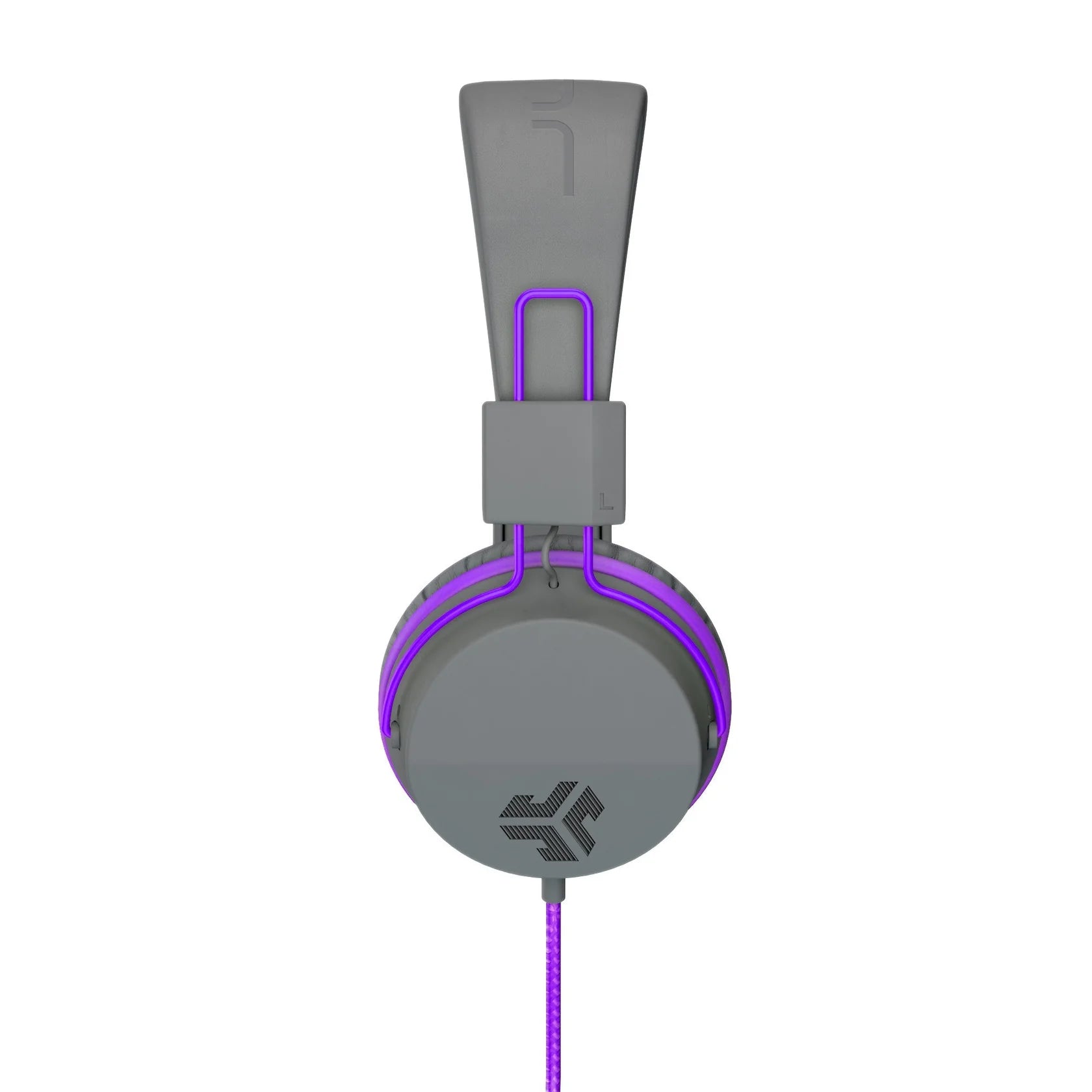 JLab JBuddies Studio On-Ear Kids Wired Headphones Purple/Grey