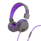 JLab JBuddies Studio On-Ear Kids Wired Headphones - Purple/Grey