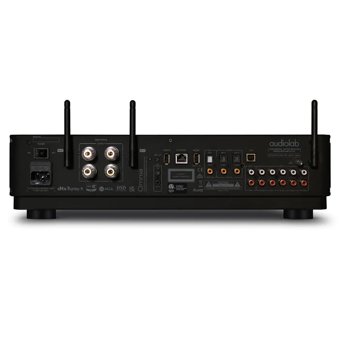 Audiolab OMNIA Amplifier CD Player Streamer (Black) + Mission LX-5 MKII Floorstanding Speaker - Pair (Black)