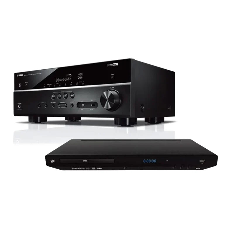 Yamaha RX-V385 5.1-channel AV receiver + GMI BD S200 Blu-ray Player