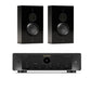 Monitor Audio Gold On-Wall 6G Speaker - Pair - (Gloss Black) + Marantz Model60N Network Integrated Amplifier (Black)