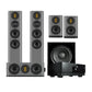 Wharfedale Evo 5.3 Home Theatre System (Grey) + Yamaha RX-V6A AV Receiver (Black)