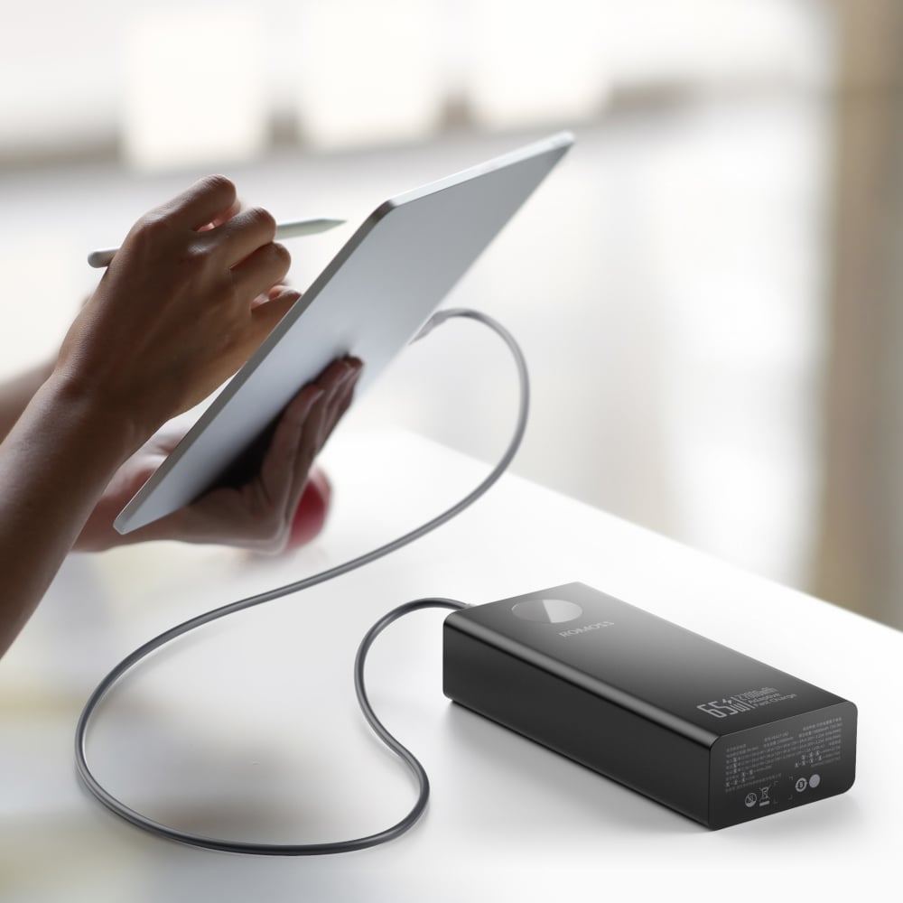 Romoss PEA27S Pro 27000mAh 65W Fast Charge Power Bank – Black