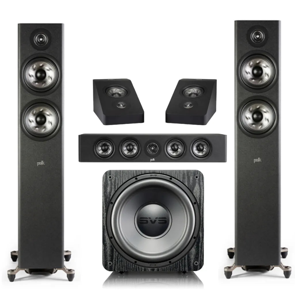 Polk R700 5.1 Home Theatre System (Black) + Denon AVC-X3800H AV Receiver (Black)
