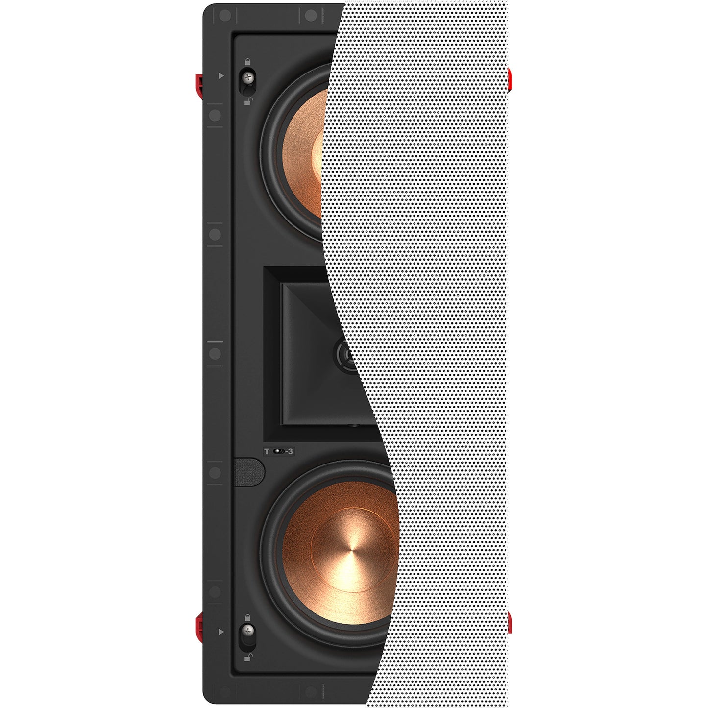 Klipsch Reference PRO-25-RW-LCR In-Wall Speaker - Each - White