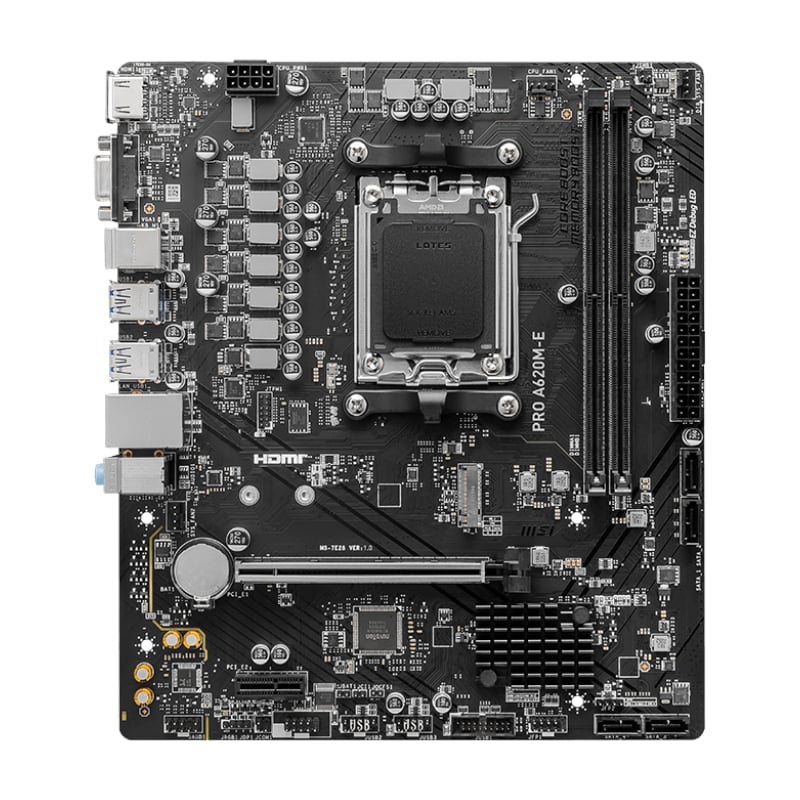 MSI A620M-E PRO AMD AM5 MATX Gaming Motherboard