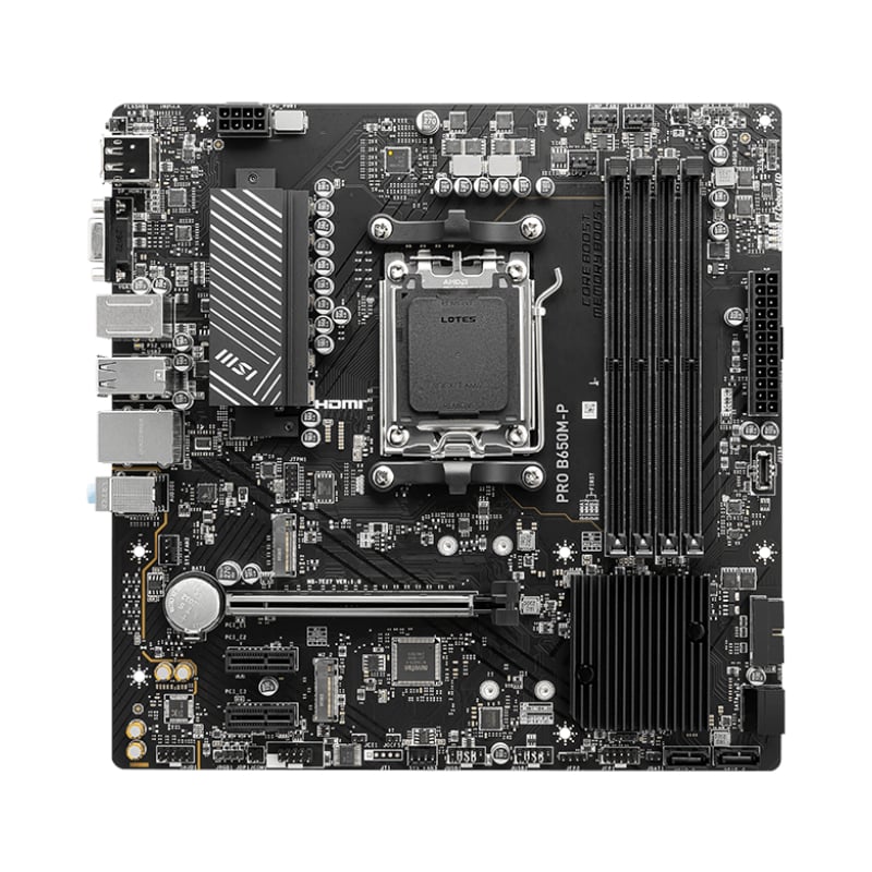 MSI PRO B650M-P AMD AM5 mATX Gaming Motherboard