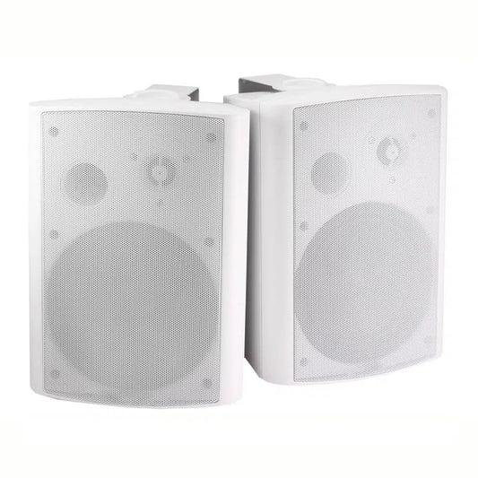 Power Works PW-SET6WH Wall Mount Speaker - Pair - White