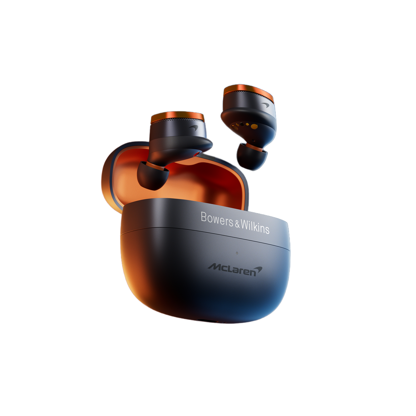 Bowers & Wilkins PI8 McLaren Special-Edition In-Ear True Wireless Earbuds - Each (Galvanic Grey & Papaya)