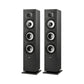 Polk Audio Monitor XT60 Floorstanding Speakers - Pair (Black) + Denon AVR-S670H AV Receiver (Black)