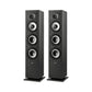 Denon AVR-X1800H 7.2 Ch. 80W 8K AV Receiver (Black) + Polk Monitor XT60 Floorstanding Speakers - Pair (Black)