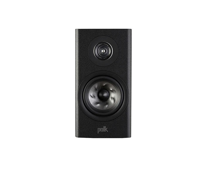 Polk Reserve R100 Bookshelf Speakers - Pair (Black) + WiiM Amp Pro Multiroom Streaming Amplifier (Silver)