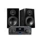 SVS Prime Bookshelf Speakers - Pair (Black) + SVS Prime Wireless Pro Soundbase (Black)