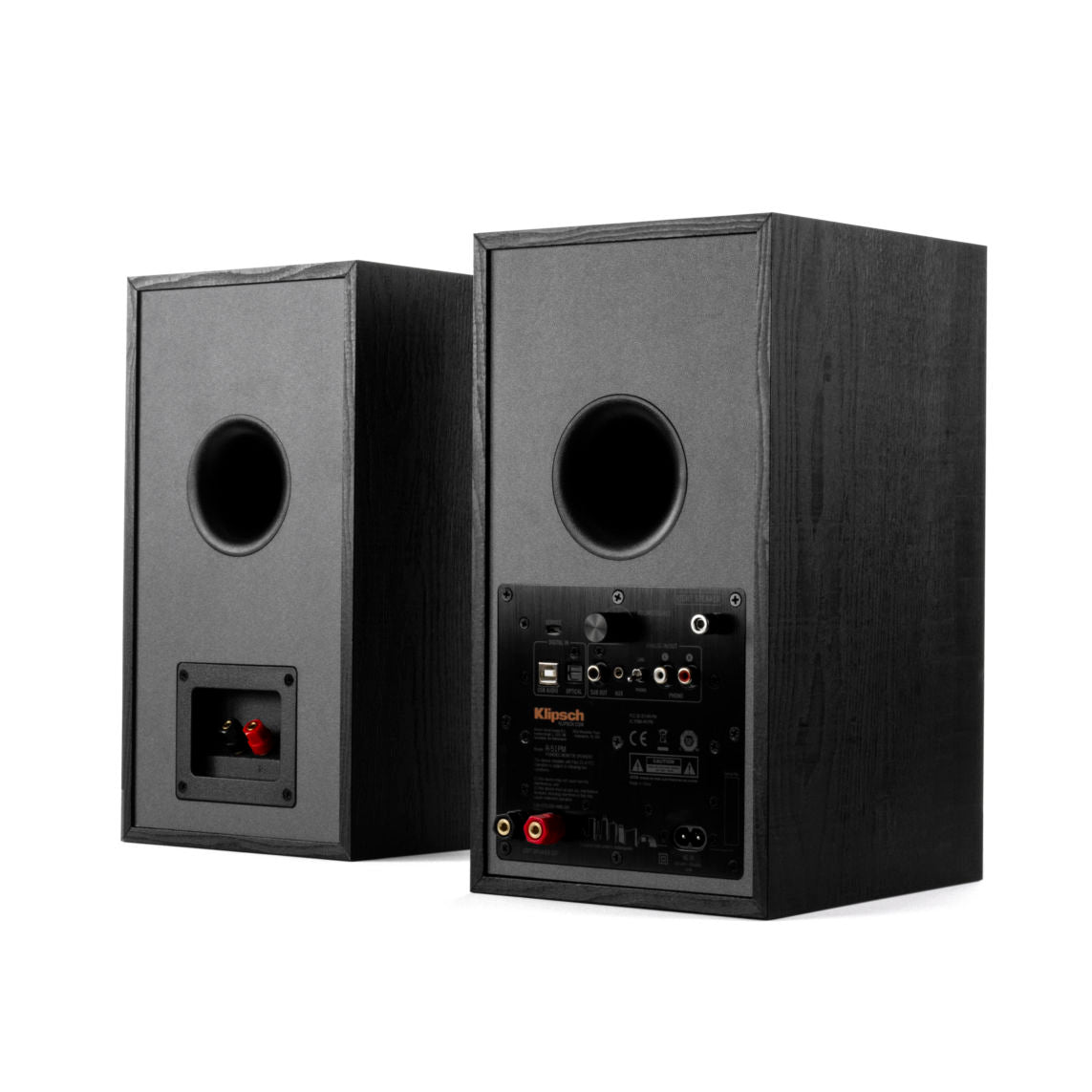 Klipsch R-51PM Powered Bookshelf Speakers - Black (Pair) + Klipsch R-101SW Subwoofer - Black (Each)