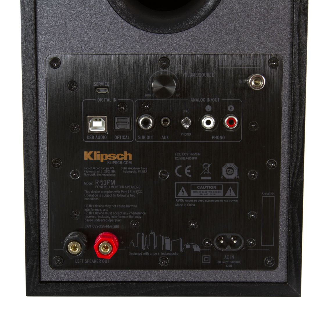 Klipsch R-51PM Powered Bookshelf Speakers - Black (Pair) + Klipsch R-101SW Subwoofer - Black (Each)