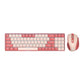 Redragon BS8772 Wireless Keyboard and Mouse Combo – Red/Pink