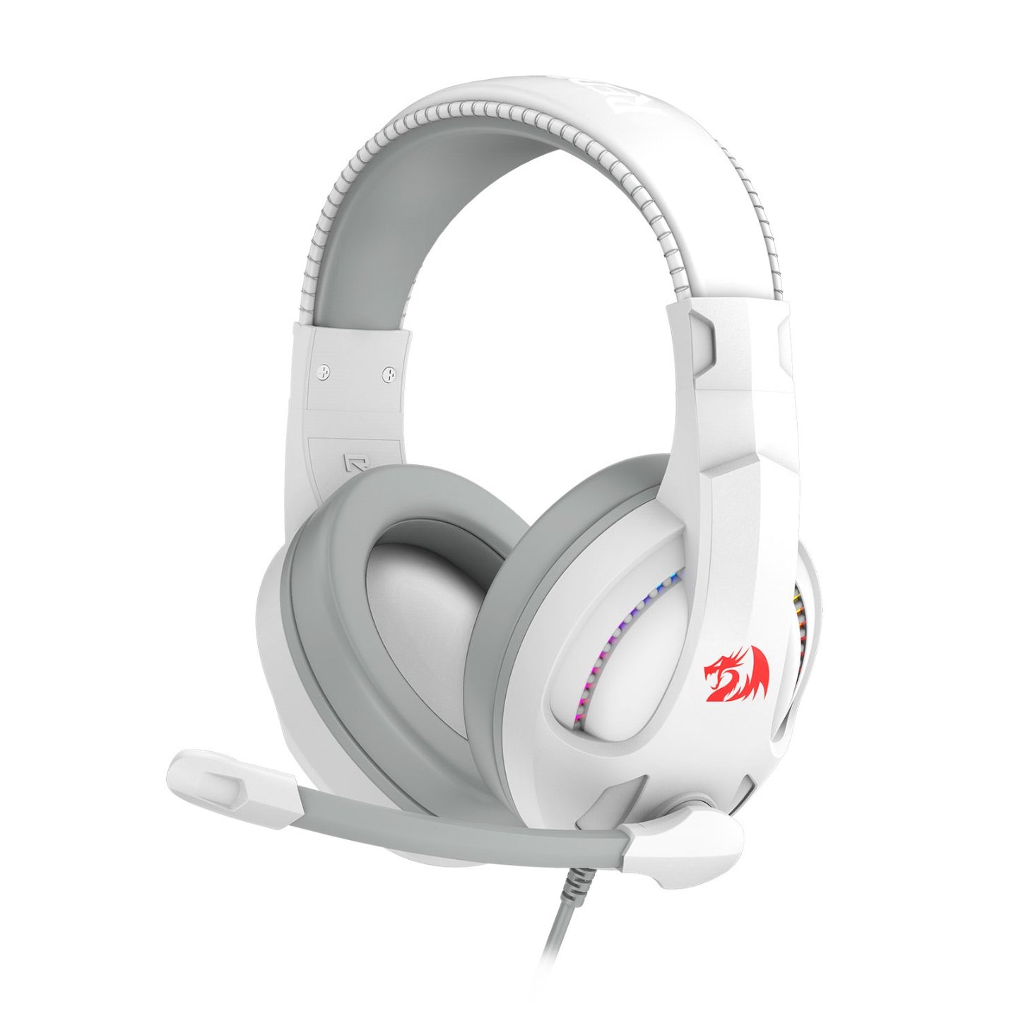 Redragon H211 CRONUS Surround Sound RGB Wired Gaming Headset - White