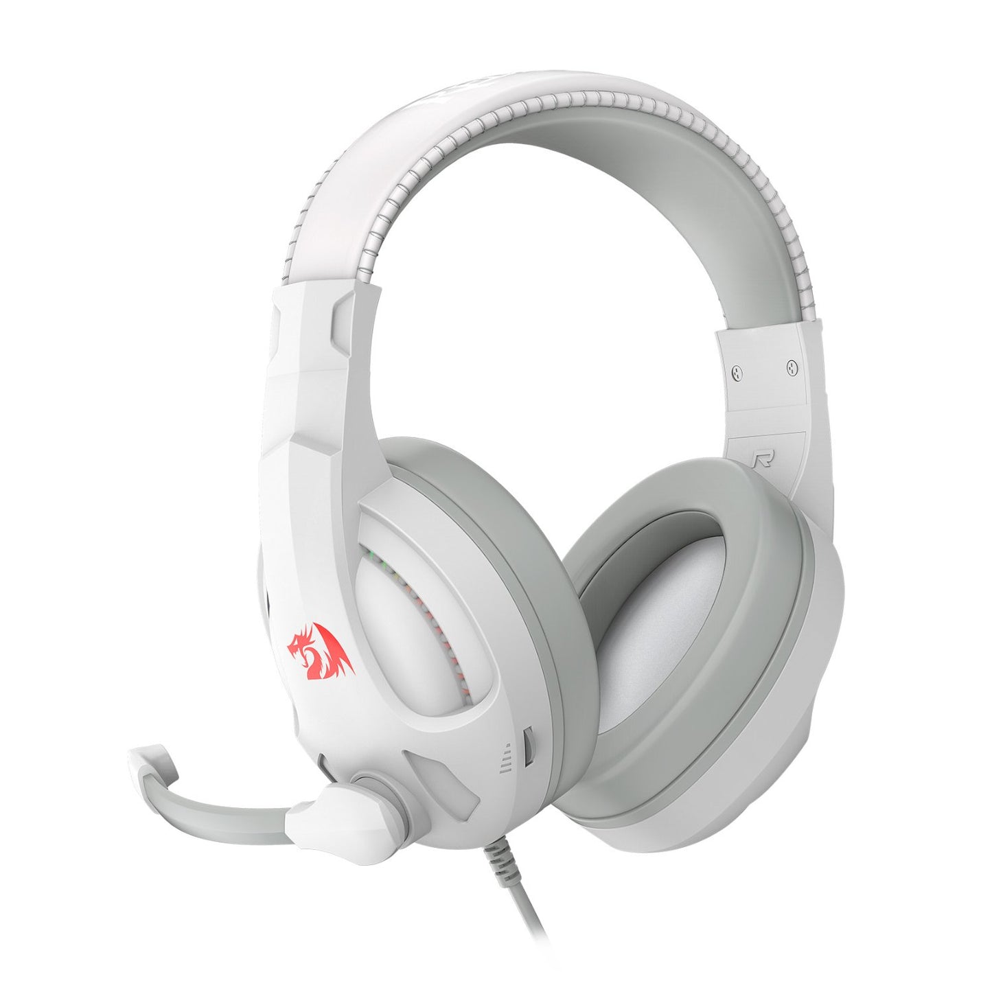 Redragon H211 CRONUS Surround Sound RGB Wired Gaming Headset - White