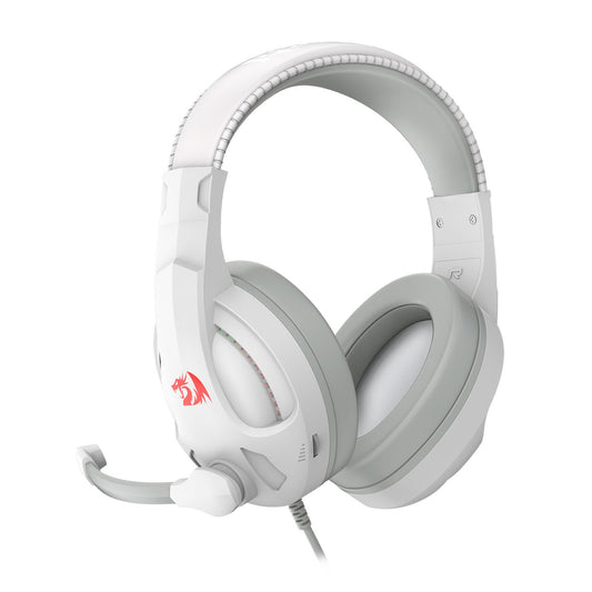Redragon H211 CRONUS Surround Sound RGB Wired Gaming Headset - White