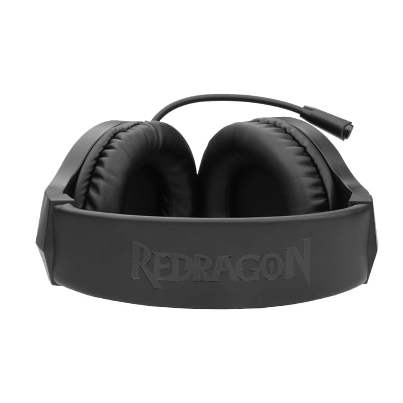 REDRAGON Over-Ear HYLAS Aux (Mic & Headset)|USB (Power Only) RGB Gaming Headset – Black