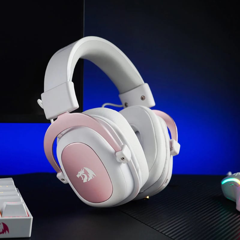 REDRAGON Over-Ear ZEUS 2 USB Gaming Headset – White
