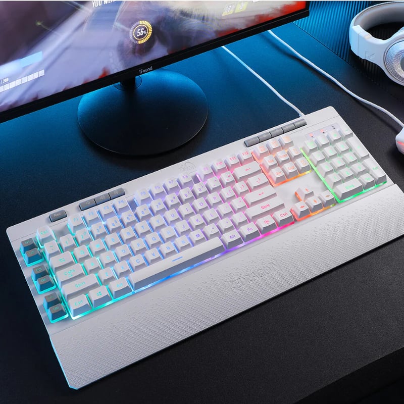 REDRAGON SHIVA Membrane Keyboard – White