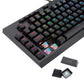 Redragon K588 RGB Pro BROADSWORD TKL Mechanical Wired Gaming Keyboard – Black